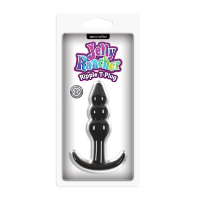 NS Novelties Jelly Rancher T-Plug - Ripple Black