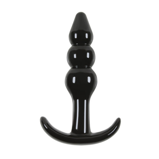 NS Novelties Jelly Rancher T-Plug - Ripple Black - Image 2