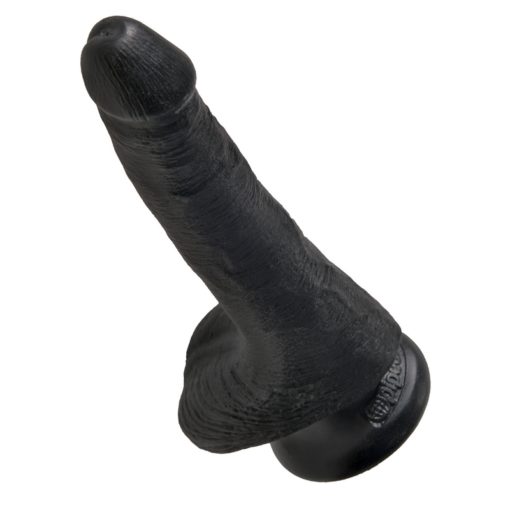 Pipedream Products King Cock 6” Cock with Balls Black - Image 4