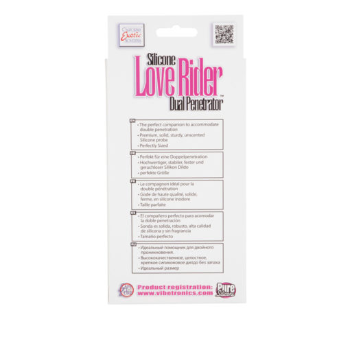 California Exotics Silicone Love Rider™ Dual Penetrators Pink - Image 3