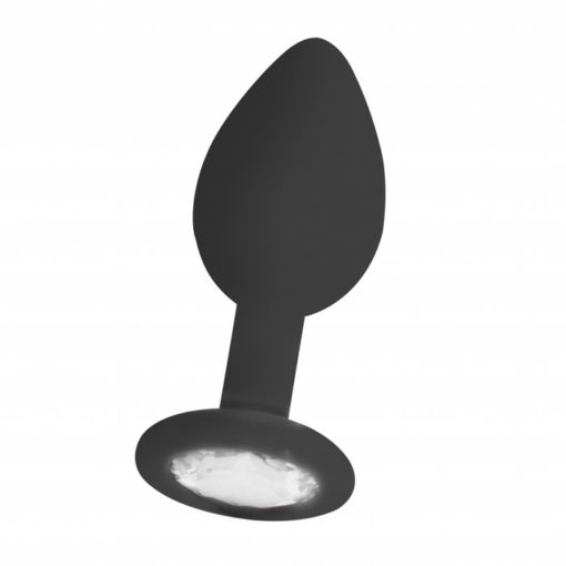 Regular Diamond Butt Plug - Black - Image 2