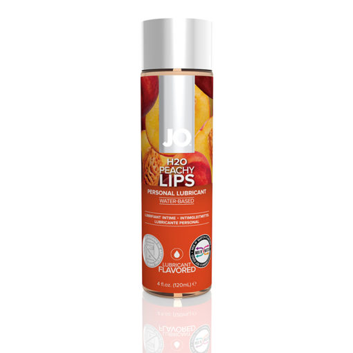 System JO JO Flavored Lubricant 4 oz Peachy Lips